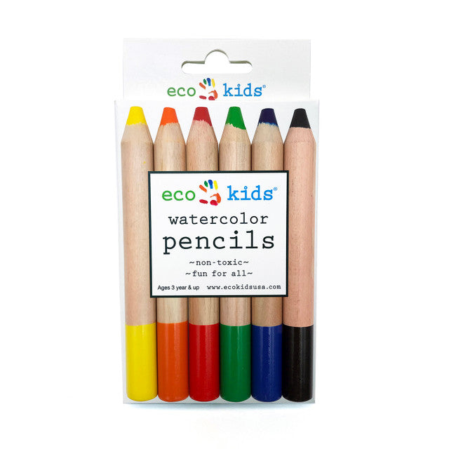 Eco-Kids Jumbo Watercolor Pencils - by Elseware Unplug