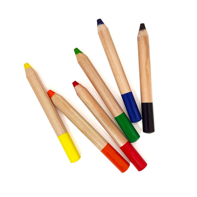 Eco-Kids Jumbo Watercolor Pencils - by Elseware Unplug