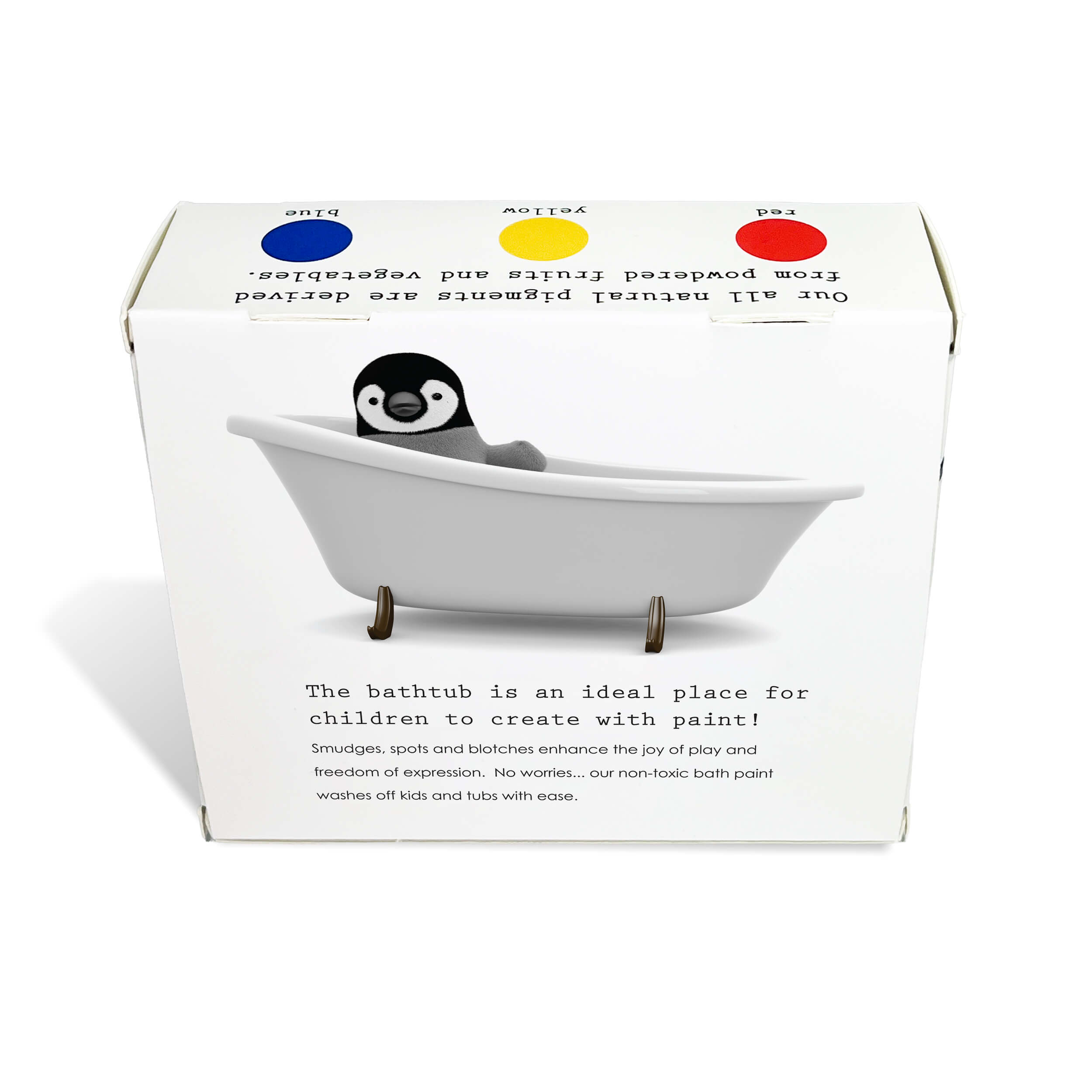 Bath Paints - 3 Reusable Silicone Penguin Bottles