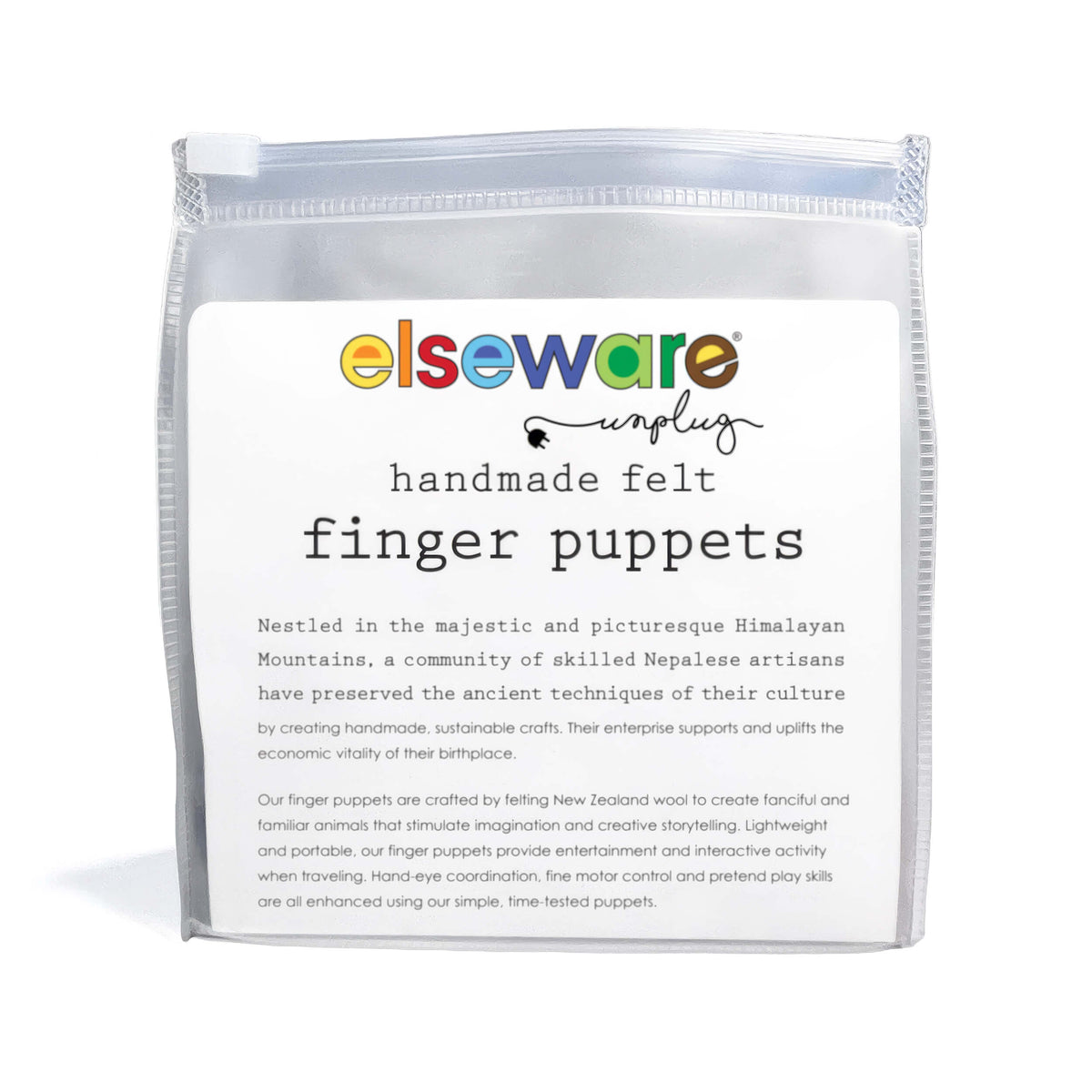 Finger Puppets - Felt, Handmade in Himalayan Mountains