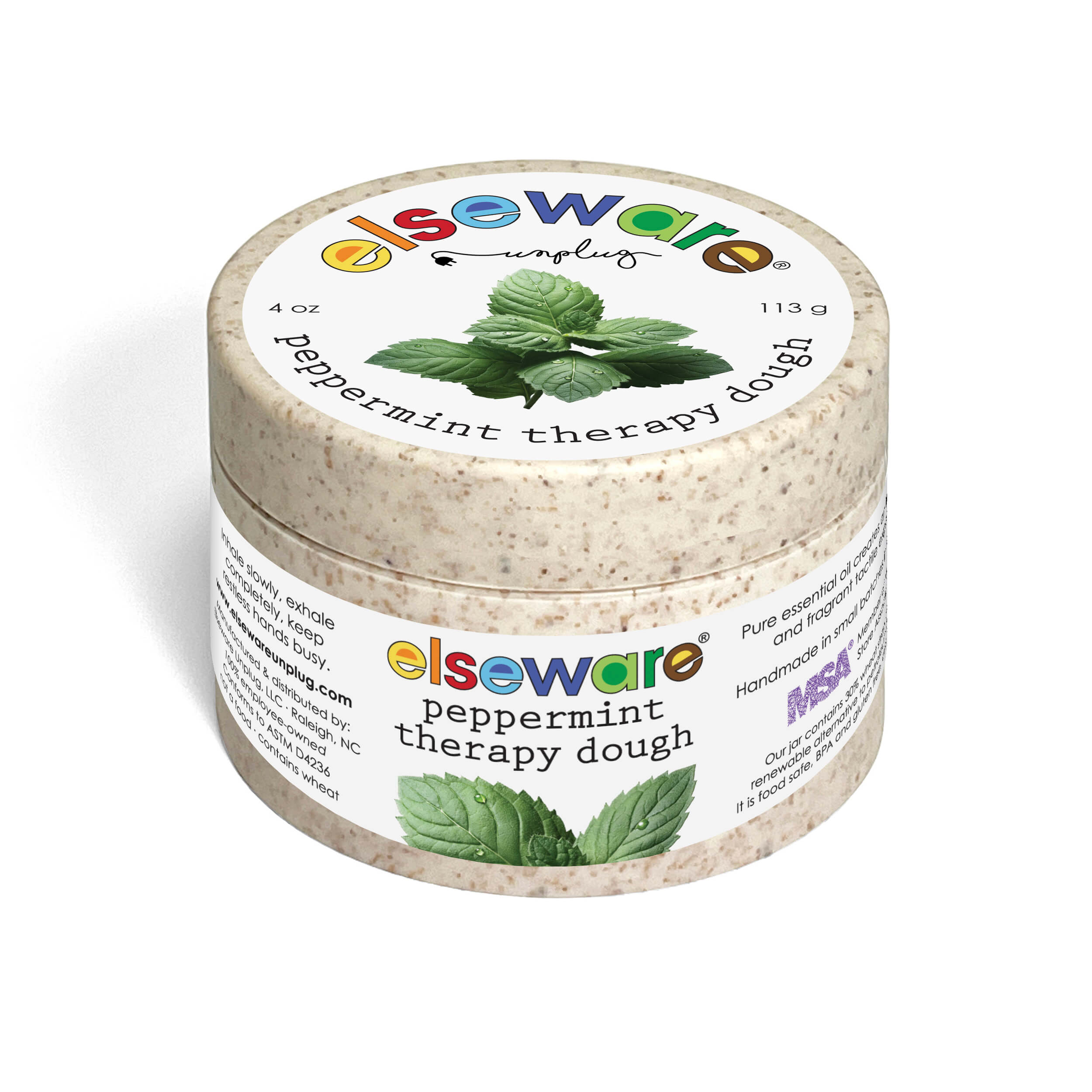 Peppermint – Stress Relief – Therapy Dough by Elseware Unplug