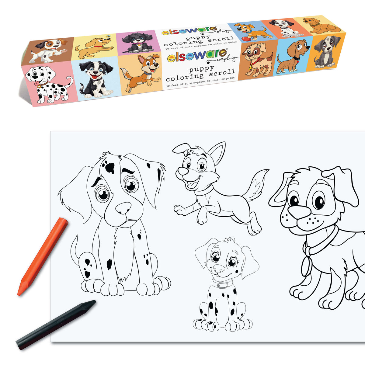 Coloring Scrolls - 10 ft - Adhesive Back