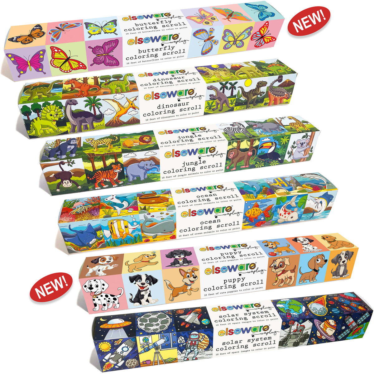 Coloring Scrolls - 10 ft - Adhesive Back