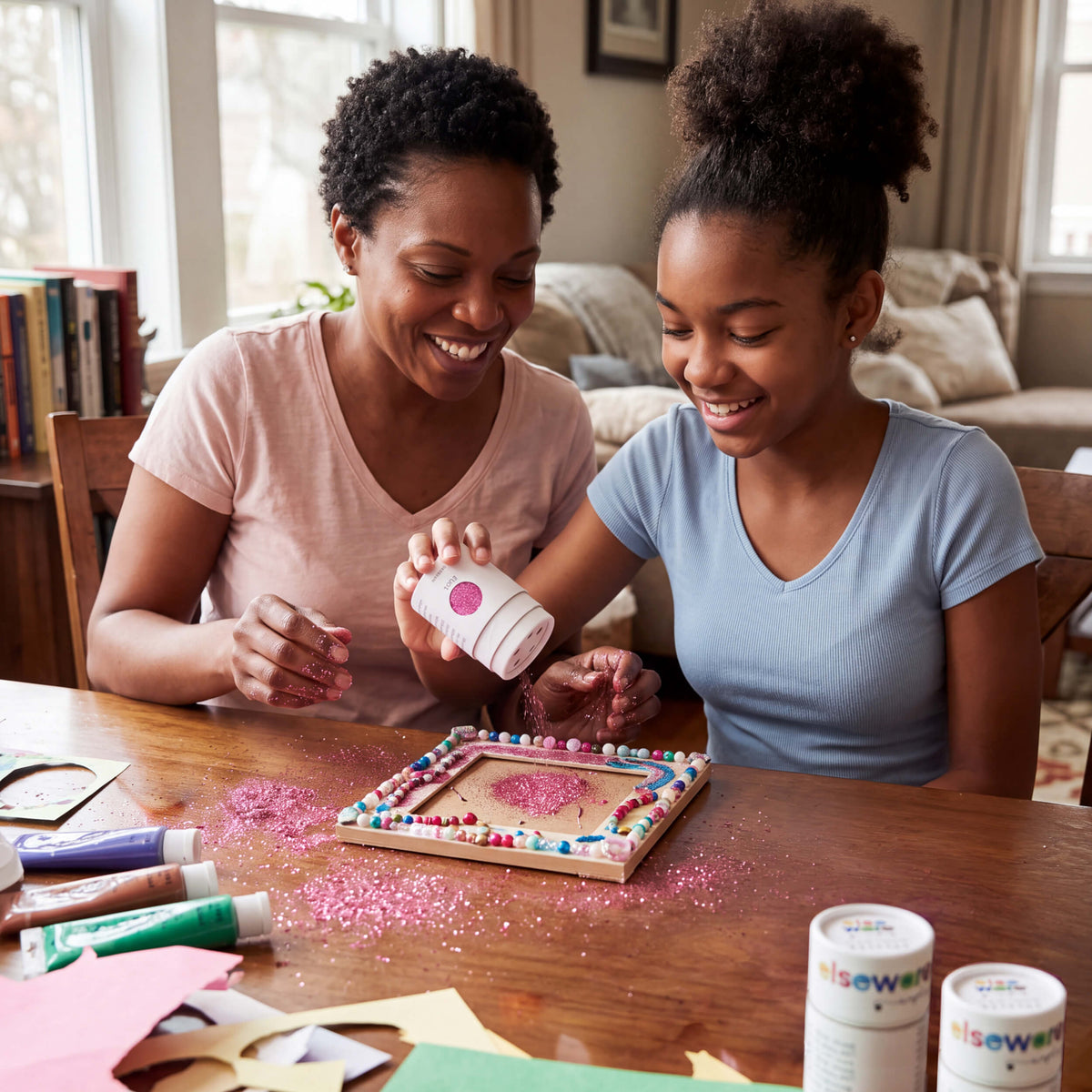 Plant-Based Glitter - Biodegradable, Non-Toxic Craft Glitter for Kids