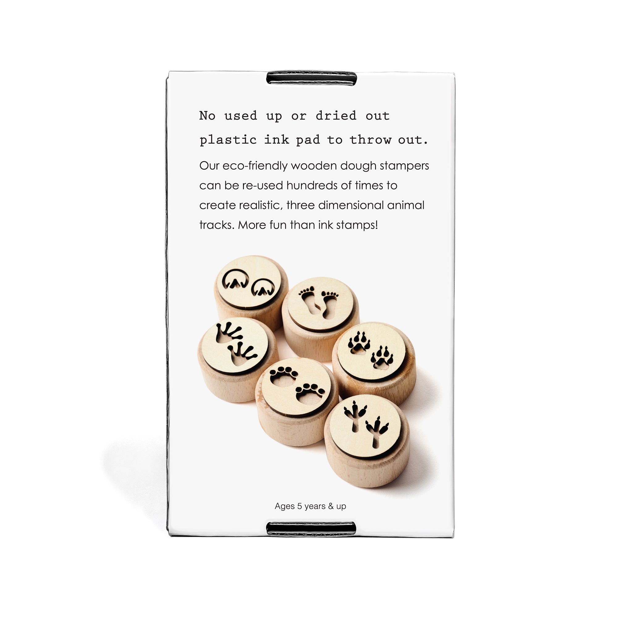Animal Trackers – Wooden Dough Stampers – 6 Piece
